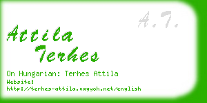 attila terhes business card